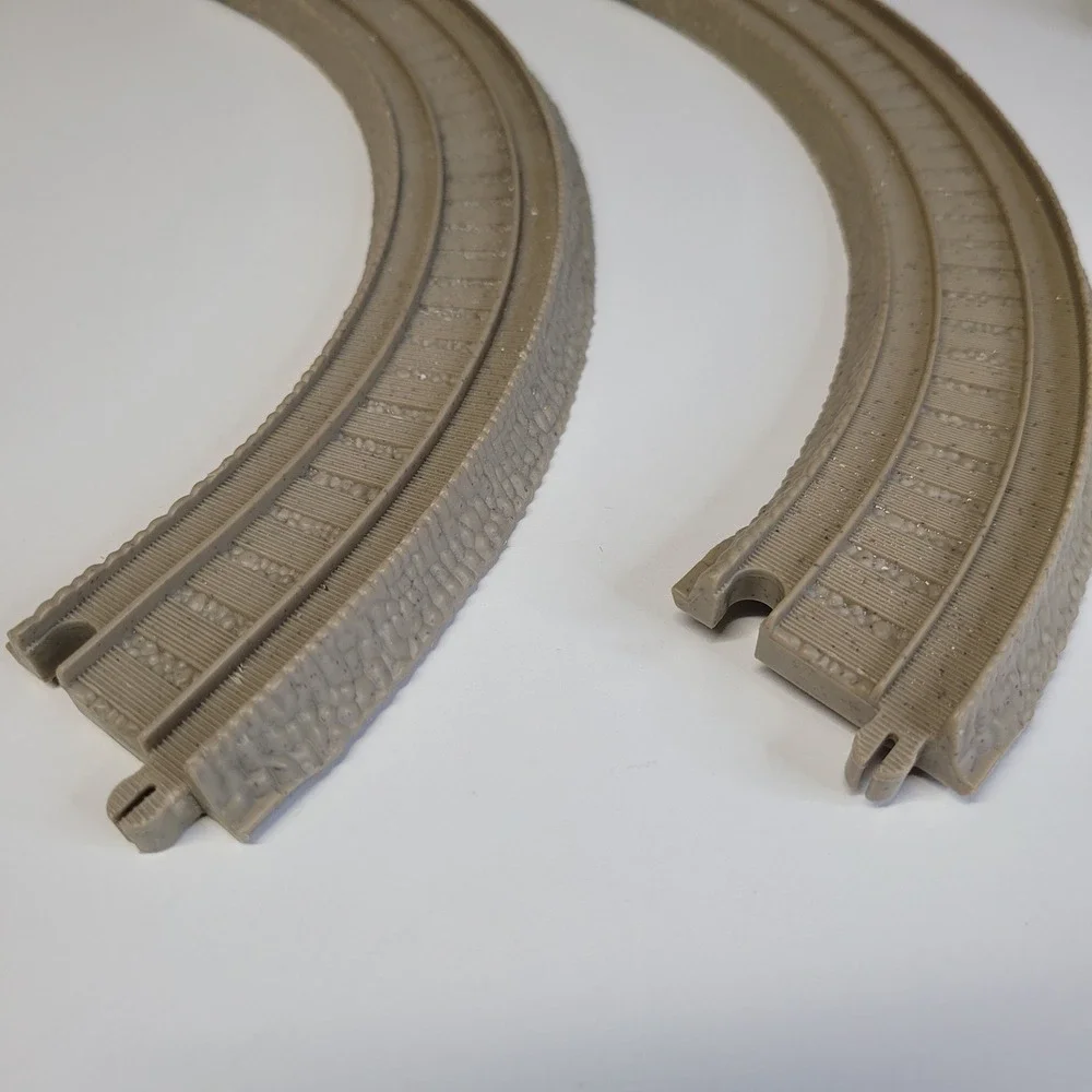 Thomas and Friends Wooden Railway Track Pieces Lot 2 Curved Sections 2012 Mattel